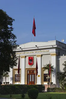 Albania, Tirana, Albanian Parliament Building Albania, Tirana, Albanian Parliament Building