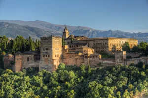 Alhambra from Albaicin, UNESCO World Heritage Site, Granada, Andalusia, Spain Alhambra from Albaicin, UNESCO World Heritage Site, Granada, Andalusia, Spain