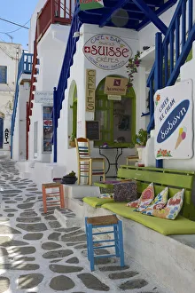Alley in Mykonos-Town, Mykonos, Cyclades, Greece Alley in Mykonos-Town, Mykonos, Cyclades, Greece