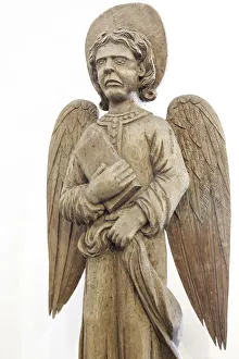 Angel, Wooden sculpture, allegory of Evangelist, Monastery of St. Euthymius, Suzdal Angel, Wooden sculpture, allegory of Evangelist, Monastery of St. Euthymius, Suzdal