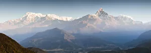 Peak Collection: Annapurna mountain range at sunrise, Pokhara, Nepal