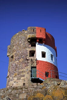 Images Dated 16th August 2013: Archirondel Tower, St. Catherines Bay, Jersey, Channel Islands