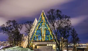 Arctic Cathedral at Twilight, Tromso, Norway Arctic Cathedral at Twilight, Tromso, Norway