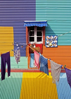Argentina, Buenos Aires Province, City of Buenos Aires, La Boca, View of Colourful Argentina, Buenos Aires Province, City of Buenos Aires, La Boca, View of Colourful