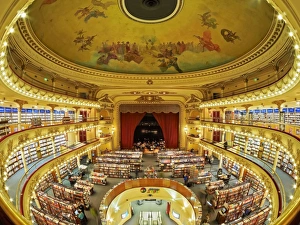 Argentina, Buenos Aires, Santa Fe Avenue, Interior view of El Ateneo Grand Splendid Argentina, Buenos Aires, Santa Fe Avenue, Interior view of El Ateneo Grand Splendid