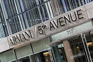 Armani store on 5th Avenue, Manhattan, New York, USA Armani store on 5th Avenue, Manhattan, New York, USA