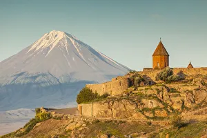 Surp Astvatsatsin Church Gallery: Armenia, Khor Virap, Khor Virap Monastery, 6th century, with Mt. Ararat