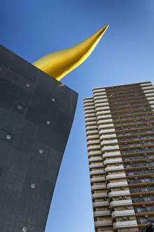 Asahi Building Golden Flame Abstract, Tokyo, Japan Asahi Building Golden Flame Abstract, Tokyo, Japan