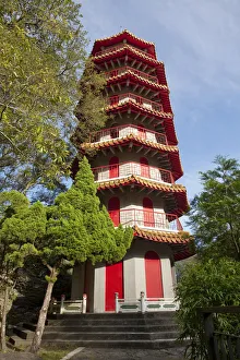Asia, East Asia, Taiwan, Taichung county, Taroko Gorge National Park, a pagoda in Asia, East Asia, Taiwan, Taichung county, Taroko Gorge National Park, a pagoda in