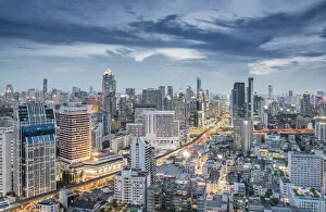 Urban Skyline Gallery: Asia, Southeast Asia, Bangkok. View of tall buildings in Bangkoks Central Business