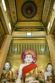 Asia, Southeast Asia, Myanmar, Mawlamyine, buddha in the Kyaik Tan Lan pagoda Asia, Southeast Asia, Myanmar, Mawlamyine, buddha in the Kyaik Tan Lan pagoda