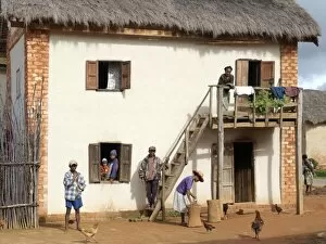 Images Dated 31st December 2005: An attractive Malagasy home of the Betsileo people