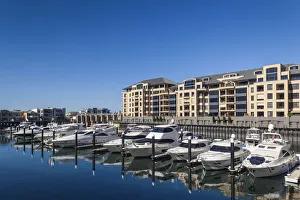 Australia, South Australia, Gelnelg, buildings by the Glenelg Marina Australia, South Australia, Gelnelg, buildings by the Glenelg Marina