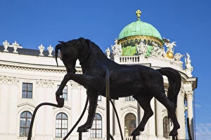 Sculptural Gallery: Austria, Vienna, Equestrian statue infront of Hofburg Palace - former imperial palace