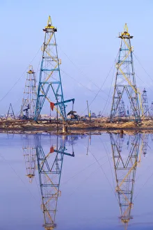 Azerbaijan, Abseron Peninsula, Oil Fields Azerbaijan, Abseron Peninsula, Oil Fields