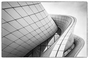 Azerbaijan, Baku, Heydar Aliyev Cultural Center, building designed by Zaha Hadid Azerbaijan, Baku, Heydar Aliyev Cultural Center, building designed by Zaha Hadid
