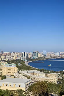 Azerbaijan Collection: Azerbaijan, Baku, View of Baku Bay