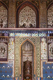 Azerbaijan, Sheki, Winter Palace, 18th century detail Azerbaijan, Sheki, Winter Palace, 18th century detail