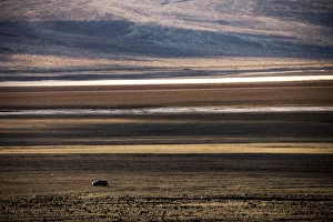 Badwater basin, the lowest point on USA, Death Valley National Park, California, USA