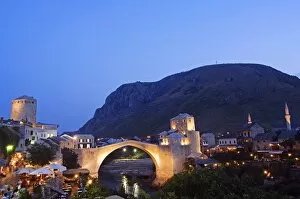 Images Dated 23rd July 2006: The Balkans Bosnia Mostar Stari Most Peace Bridge on