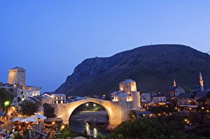The Balkans Bosnia Mostar Stari Most Peace Bridge on The Balkans Bosnia Mostar Stari Most Peace Bridge on