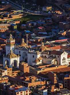 Basilica of Our Lady of Copacabana, elevated view, Copacabana, La Paz Department, Bolivia Basilica of Our Lady of Copacabana, elevated view, Copacabana, La Paz Department, Bolivia