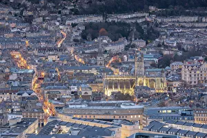 Bath Skyline Print, Somerset, UK