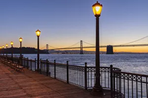 Bay Bridge and pier, San Francisco, California, USA Bay Bridge and pier, San Francisco, California, USA