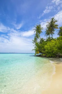 Beach on a tropical island in the South Male Atoll, Maldives Beach on a tropical island in the South Male Atoll, Maldives