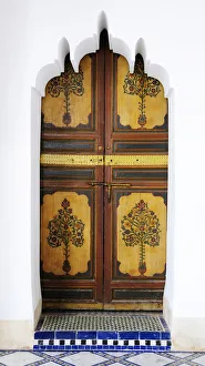 Beautiful door of the Marrakech medina. Morocco Beautiful door of the Marrakech medina. Morocco