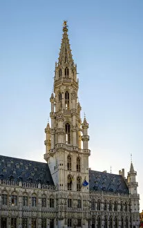Grote Markt Gallery: Belgium, Brussels (Bruxelles). Hotel de Ville (Stadhuis) town hall on the Grand Place