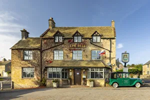 Prints of The Bell pub, Stow-on-the-Wold, the Cotswolds, Gloucestershire, England, UK Gloucestershire Prints: The Bell Pub Print, Stow-on-the-Wold, Cotswolds