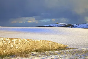 The Belle Tout Lighthouse Surrounded By Snow, Beachy Head, South Downs, East Sussex The Belle Tout Lighthouse Surrounded By Snow, Beachy Head, South Downs, East Sussex