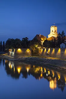 Bishops Palace at dusk, Gyor, Western Transdanubia, Hungary Bishops Palace at dusk, Gyor, Western Transdanubia, Hungary