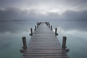 Boat ramp at Woerthsee - Germany, Bavaria, Upper Bavaria, Starnberg Boat ramp at Woerthsee - Germany, Bavaria, Upper Bavaria, Starnberg