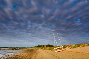 Boats on beach, Steenodde, Amrum Island, Northern Frisia, Schleswig-Holstein, Germany Boats on beach, Steenodde, Amrum Island, Northern Frisia, Schleswig-Holstein, Germany