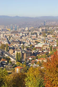 Bosnia and Herzegovina, Sarajevo, View of Sarajevo Bosnia and Herzegovina, Sarajevo, View of Sarajevo