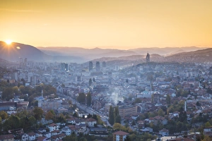 Bosnia and Herzegovina, Sarajevo, View of Sarajevo City