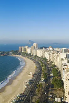 Brazil, Rio De Janeiro, View of Copacabana beach Brazil, Rio De Janeiro, View of Copacabana beach