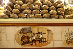 Bread in a bakery in La Boqueria Market, Barcelona, Spain Bread in a bakery in La Boqueria Market, Barcelona, Spain