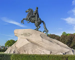 Bronze Horseman, equestrian statue of Peter the Great, Saint Petersburg, Russia Bronze Horseman, equestrian statue of Peter the Great, Saint Petersburg, Russia