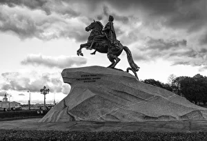 Bronze Horseman, a monument to the Peter the Great on the Senatskaia Ploshchad Bronze Horseman, a monument to the Peter the Great on the Senatskaia Ploshchad