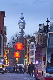 Images Dated 21st December 2011: BT Tower and China Town, London, England, UK