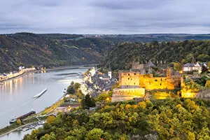 Illuminated Collection: Burg Rheinfels, Sankt Goar, Rhineland-Palatinate, Germany