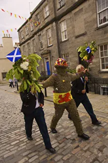 Burry Man, South Queensferry, Edinburgh, Scotland Burry Man, South Queensferry, Edinburgh, Scotland