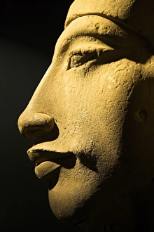 A bust of the 18th dynasty pharoah Akhenaten A bust of the 18th dynasty pharoah Akhenaten
