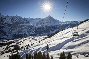 Cable car to First, Grindelwald, Jungfrau Region, Berner Oberland, Switzerland Cable car to First, Grindelwald, Jungfrau Region, Berner Oberland, Switzerland