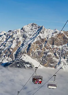 Cableway in Bormio, Valtellina, Sondrio district, Lombardy, Italy Cableway in Bormio, Valtellina, Sondrio district, Lombardy, Italy