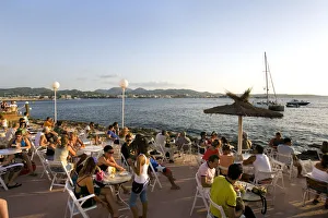 Cafe of Sugar Sea, Sant Antoni, Ibiza, the Balearic Islands, Spain Cafe of Sugar Sea, Sant Antoni, Ibiza, the Balearic Islands, Spain
