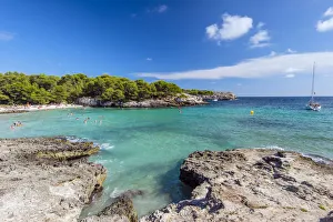 Cala Turqueta beach, Menorca or Minorca, Balearic Islands, Spain Cala Turqueta beach, Menorca or Minorca, Balearic Islands, Spain